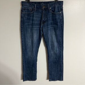 Lucky Brand 410 Athletic Fit Jeans Men's‎ 32 X 30 Blue Denim Straight Dark Wash
